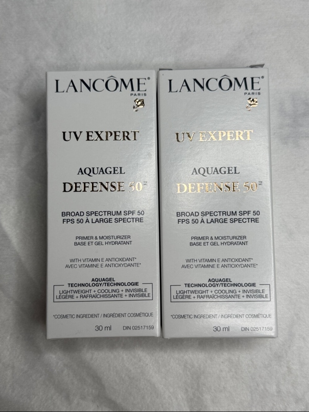 BNIB Sephora Duo Lancome UV Expert Aquagel Defense SPF50 Primer Moisturizer 30mL